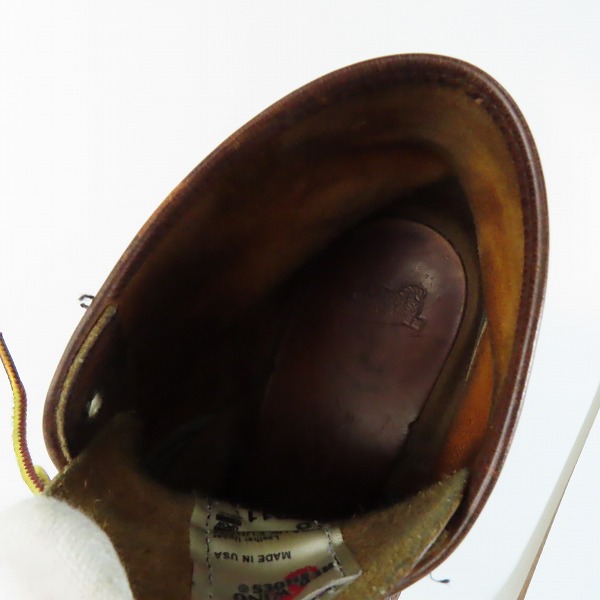 実際に弊社で買取させて頂いたRED WING/レッドウィング アイリッシュセッター プレーントゥ ブーツ 9111/9.5Dの画像 4枚目