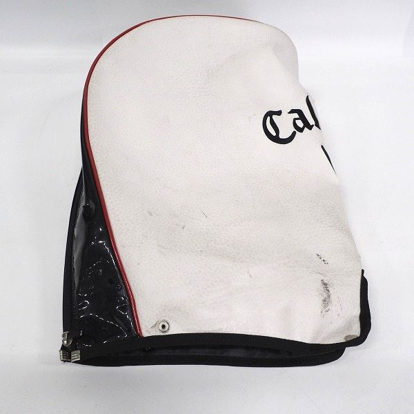 実際に弊社で買取させて頂いた【使用感有り】Callaway/キャロウェイ 5分割キャディバッグ ホワイトｘブラックｘレッドの画像 8枚目
