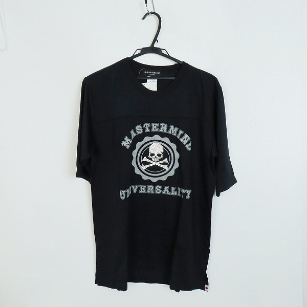 実際に弊社で買取させて頂いた【未使用】mastermind JAPAN/マスターマインドジャパン UNIVERSALITY スワロ装飾 半袖Ｔシャツ MA2-TS32-025-3/L
