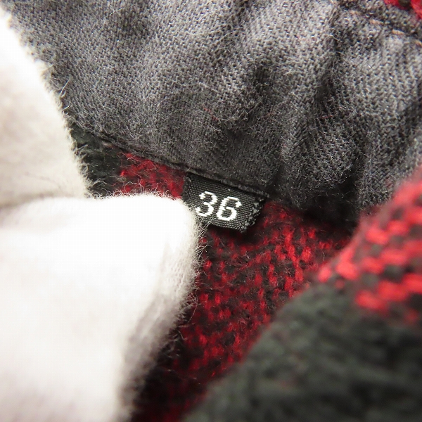 実際に弊社で買取させて頂いたTHE FLAT HEAD/フラットヘッド ブロックチェック 長袖シャツ/36の画像 3枚目