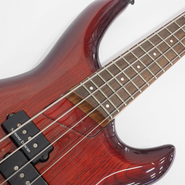 実際に弊社で買取させて頂いた★難有り】Aria Pro II/アリアプロ2 AVB-950 ダンカン製PU搭載 イコライザー切替スイッチ付 4弦エレキベース ケース付の画像 4枚目