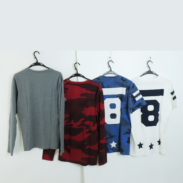 実際に弊社で買取させて頂いたHYDROGEN/ハイドロゲン プリントデザインTシャツ カットソー 長袖/半袖 4点セットの画像 1枚目