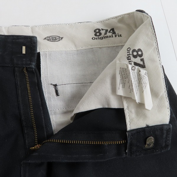 実際に弊社で買取させて頂いたDickies/ディッキーズ 874オリジナルフィット ワークパンツ/ブラック W30 L30の画像 4枚目