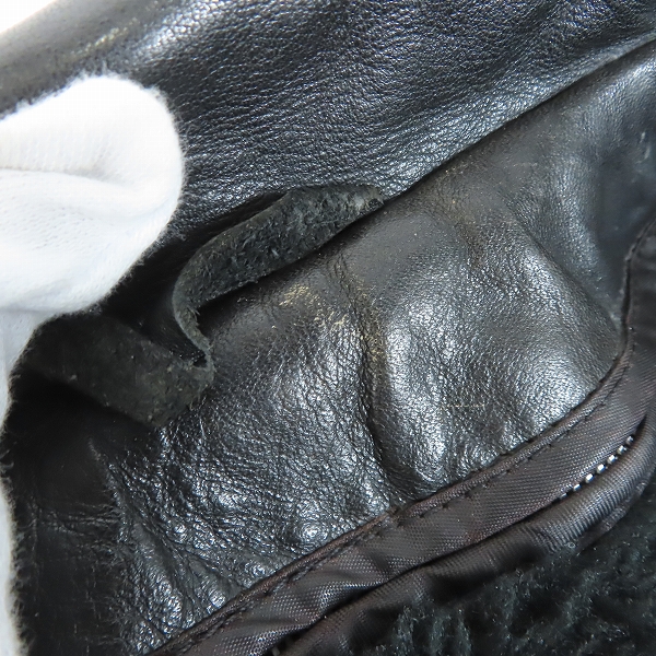 実際に弊社で買取させて頂いたSCHOTT/ショット ボアライナー付き シングルレザーライダースジャケット /38の画像 8枚目