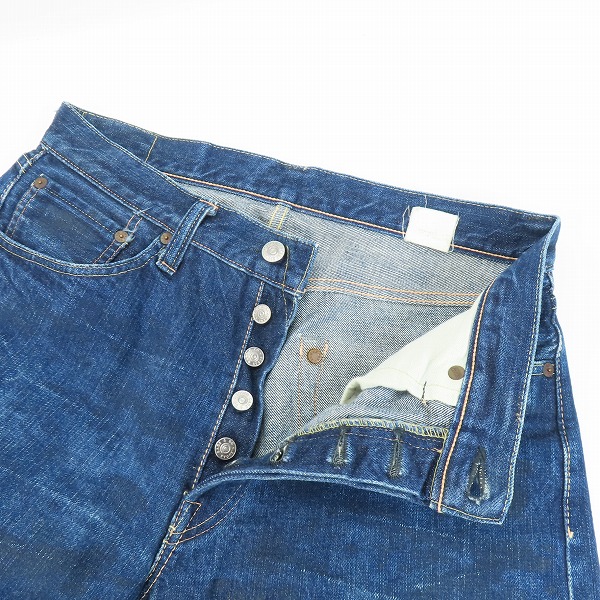 実際に弊社で買取させて頂いたSUGARCANE/シュガーケーン ボタンフライ デニムパンツ M41300/W32の画像 3枚目