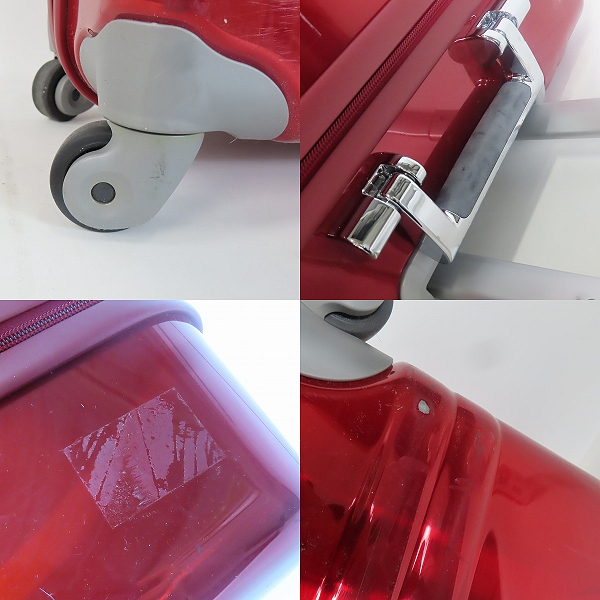 実際に弊社で買取させて頂いたZERO HALLIBURTON/ゼロハリバートン ZRP-Z キャリーバッグ/スーツケース レッド の画像 8枚目