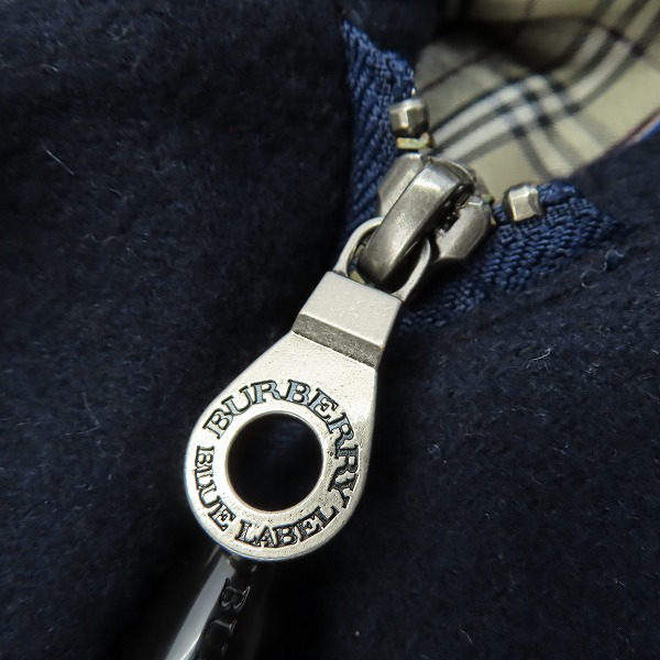 実際に弊社で買取させて頂いた【JPタグ】BURBERRY LONDON BLUE LABEL/バーバリーロンドンブルーレーベル ウールダッフルコート E1F50-699-29 36の画像 6枚目