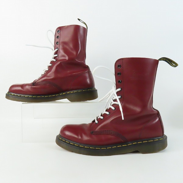 実際に弊社で買取させて頂いたDr.martens/ドクターマーチン 10ホール レザーブーツ 10092/UK8の画像 3枚目