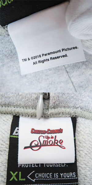 実際に弊社で買取させて頂いたBack Channel/バックチャンネル CHEECH&CHONG'S Up in Smoke プルオーバー パーカー/XLの画像 4枚目