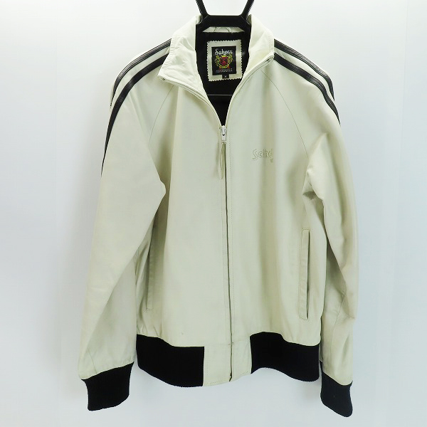 実際に弊社で買取させて頂いたSchott/ショット レザー トラックジャケット NO.3141016/M