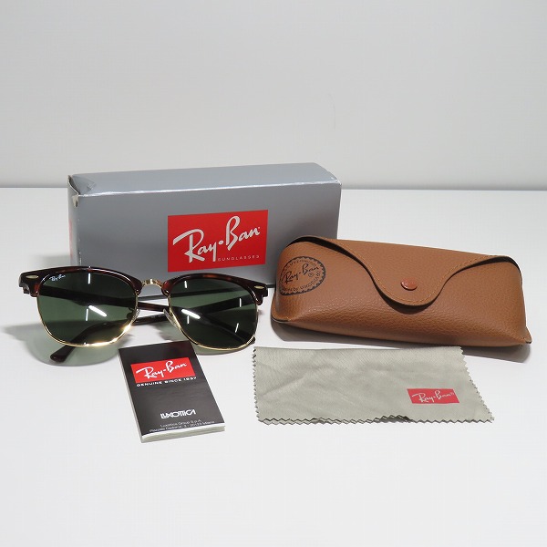 実際に弊社で買取させて頂いたRay-Ban/レイバン CLUB MASTER/クラブマスター サングラス/アイウェア RB3016F W0366の画像 8枚目