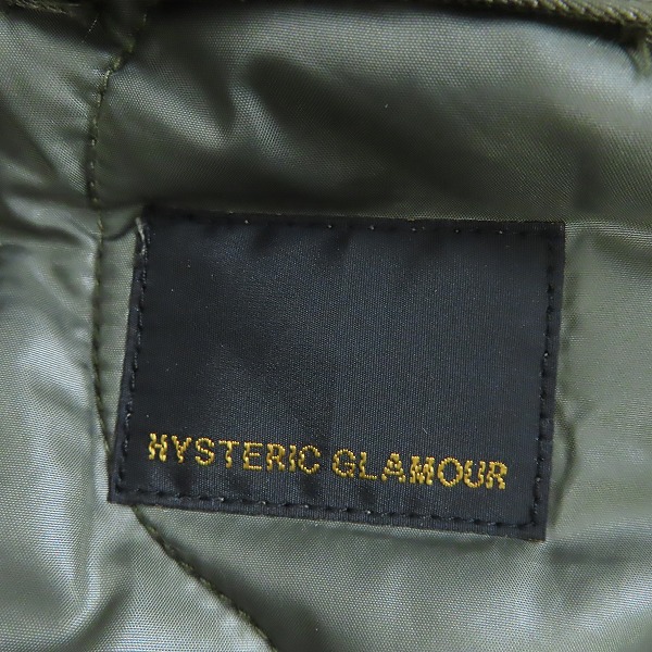 実際に弊社で買取させて頂いたHYSTERIC GLAMOUR/ヒステリックグラマー エアフォース プリマロフト 0204AC01/Lの画像 2枚目