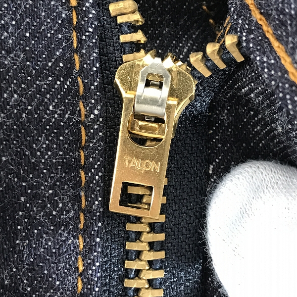 実際に弊社で買取させて頂いた【未使用】Levi’s/リーバイス 502 刻印J22 60s復刻 1997年製 TALONジップ 日本製 デニムパンツ ジーンズ W30 L36の画像 6枚目