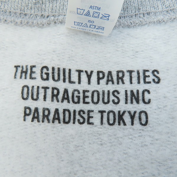 実際に弊社で買取させて頂いたWACKO MARIA/ワコマリア 22AW オールドイングリッシュロゴ 刺繍 スウェット Mの画像 2枚目