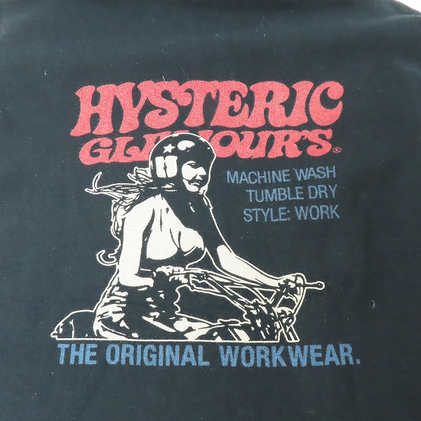 実際に弊社で買取させて頂いたHYSTERIC GLAMOUR/ヒステリックグラマー バイクガール プリント ジップアップ パーカー 0293CF04/Mの画像 5枚目