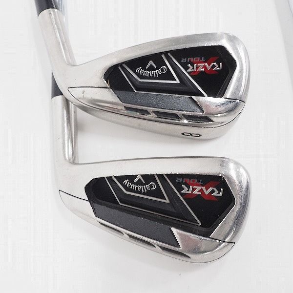実際に弊社で買取させて頂いたCallaway/キャロウェイ RAZR X TOUR/レイザー X ツアー アイアン #5～9,Pw 6本セット Memphis 10 FLEX:SR相当の画像 5枚目
