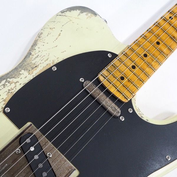 実際に弊社で買取させて頂いた★メーカー不明 テレキャスターType エレキギター ソフトケース付の画像 4枚目