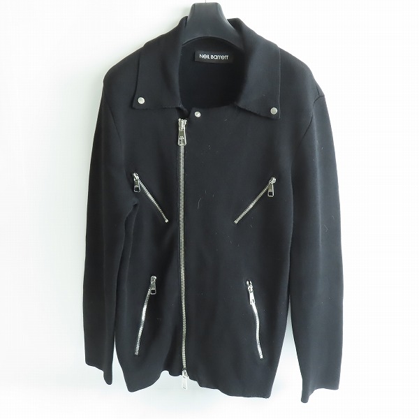 実際に弊社で買取させて頂いたNEIL BARRETT/ニール・バレット  ニットライダースジャケット PBMA473C B602/S