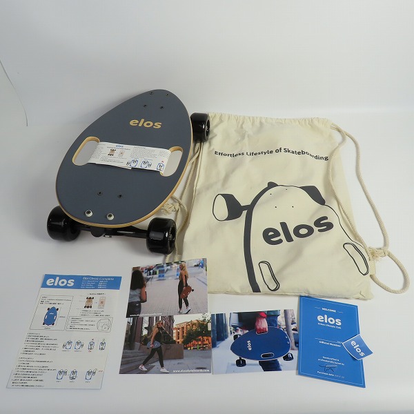 実際に弊社で買取させて頂いたElos/イロス Classic Complete コンパクトスケートボード Moonwalk Gray EL111の画像 7枚目