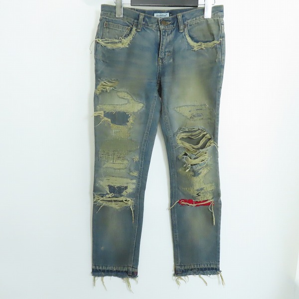 実際に弊社で買取させて頂いたUNDERCOVER/アンダーカバー but beautiful期 64デニム ダメージ加工/クラッシュ デニムパンツ B89-P21/M