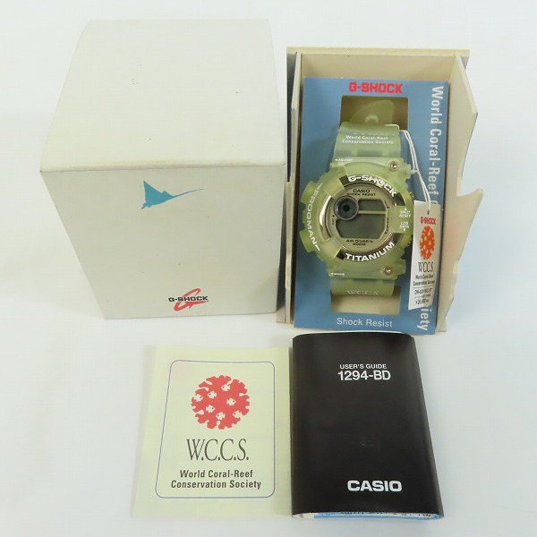 実際に弊社で買取させて頂いたG-SHOCK/Gショック W.C.C.S FROGMAN/フロッグマン ELマンタ DW-8201WC-9T【動作未確認】の画像 6枚目