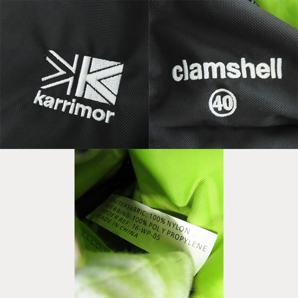 実際に弊社で買取させて頂いたKarrimor/カリマー Clamshell 40 クラムシェル 2輪 キャリーバッグの画像 5枚目