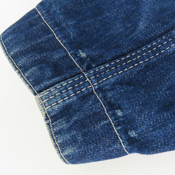 実際に弊社で買取させて頂いたEVISU/エヴィス デニムジャケット LOT.1951/38の画像 5枚目