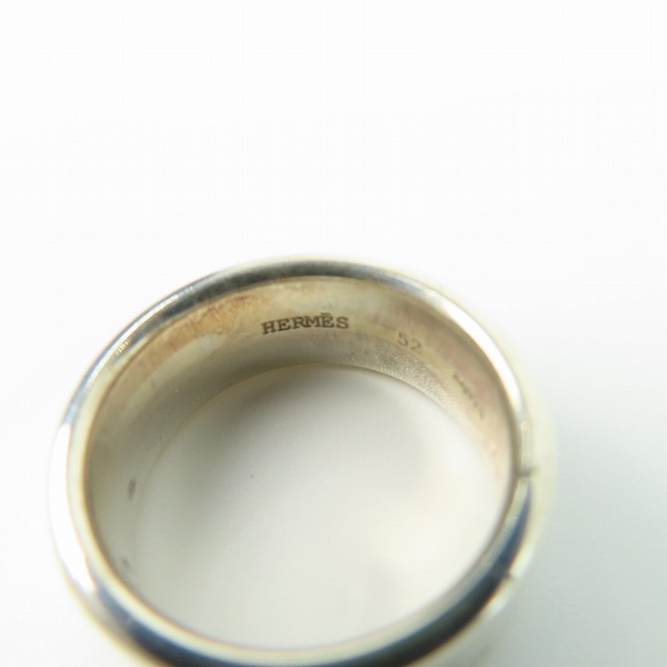 実際に弊社で買取させて頂いたHERMES/エルメス リング  エブリン エクリプス シルバー Ag925/52 11.5号の画像 6枚目