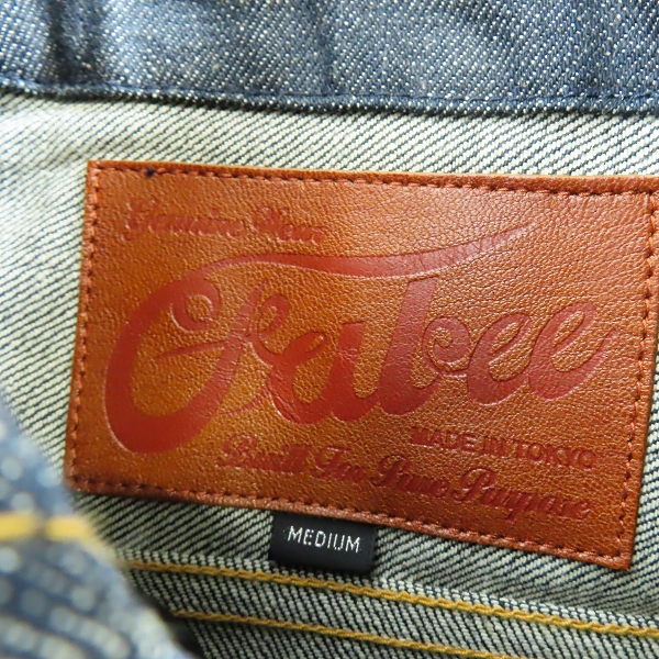 実際に弊社で買取させて頂いたCALEE/キャリー コサックジャケット/デニムジャケット Mの画像 2枚目