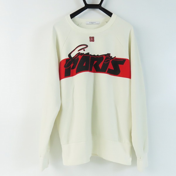 実際に弊社で買取させて頂いた【JPタグ】GIVENCHY/ジバンシィ 18AW ロゴプリント クルーネックスウェット BM70C7306C/L