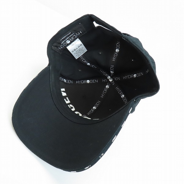 実際に弊社で買取させて頂いたHYDROGEN/ハイドロゲン スカルワッペン/ロゴ刺繍 6パネル キャップの画像 5枚目