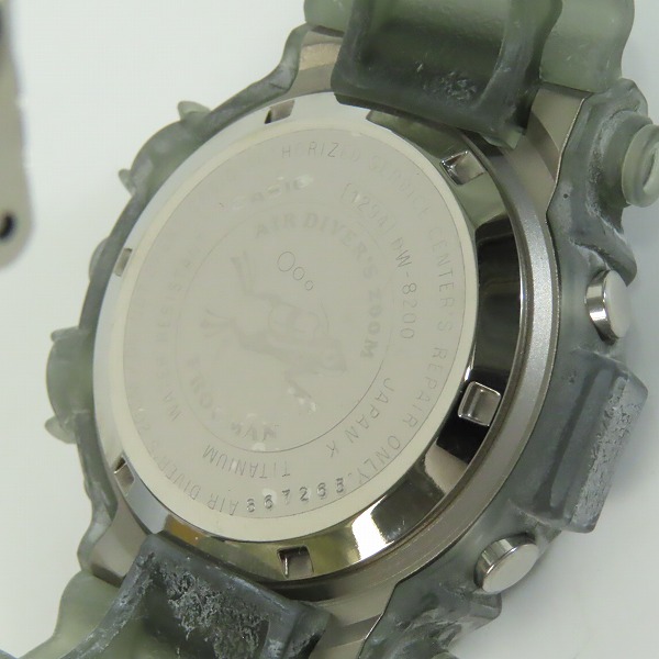 実際に弊社で買取させて頂いたG-SHOCK/Gショック FROGMAN/フロッグマン MEN IN SMOKE/メンインスモーク DW-8200MS-8T【動作未確認】の画像 3枚目