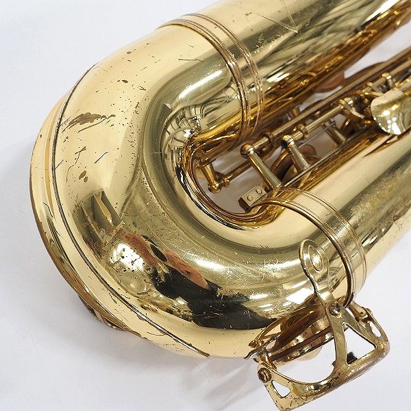 実際に弊社で買取させて頂いた★YAMAHA/ヤマハ テナーサックス YTS-62 初代モデル 彫刻有り ハードケース付 の画像 4枚目