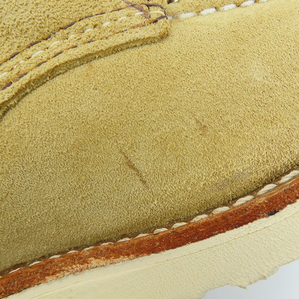 実際に弊社で買取させて頂いたRED WING/レッドウィング 6" CLASSIC MOC/6インチ クラシックモック スエードブーツ 8833/9Dの画像 7枚目