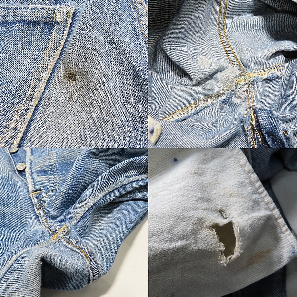 実際に弊社で買取させて頂いた【難あり】LEVI'S/リーバイス 501 ボタン裏 W刻印 シングルステッチ ヴィンテージ/ビンテージ デニムパンツ/ジーンズの画像 9枚目