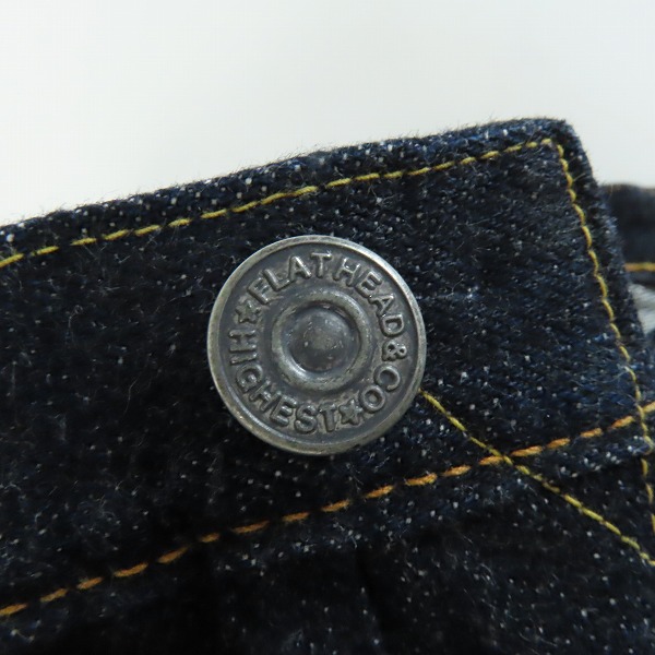 実際に弊社で買取させて頂いたTHE FLAT HEAD/フラットヘッド デニムパンツ3002 W3L36の画像 6枚目
