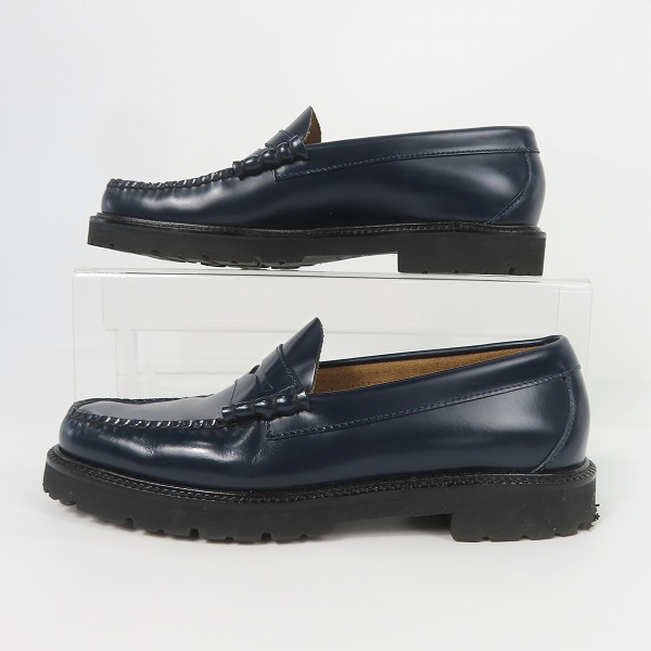 実際に弊社で買取させて頂いたFRED PERRY×G.H.BASS/フレッドペリー×ジーエイチバス weejuns/ウィージャンズ レザー コインローファー SB8070/UK6の画像 3枚目