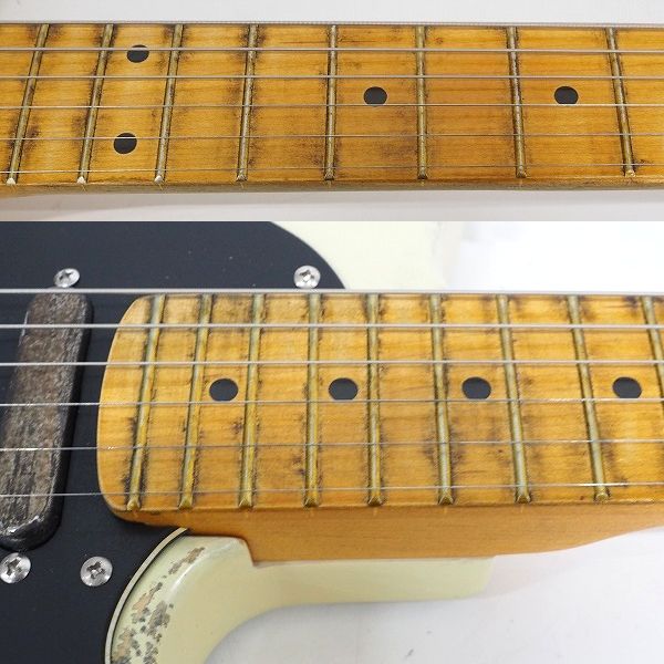 実際に弊社で買取させて頂いた★メーカー不明 テレキャスターType エレキギター ソフトケース付の画像 3枚目