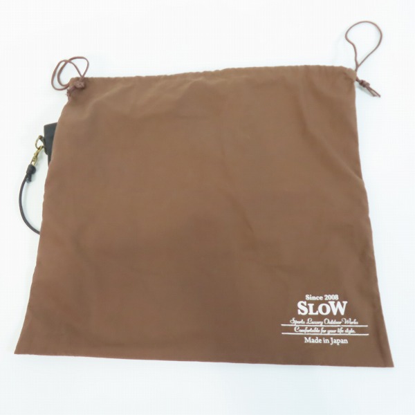 実際に弊社で買取させて頂いたSLOW by BEAMS/スロウ バイ ビームス レザー ショルダーポーチ ブラックの画像 9枚目