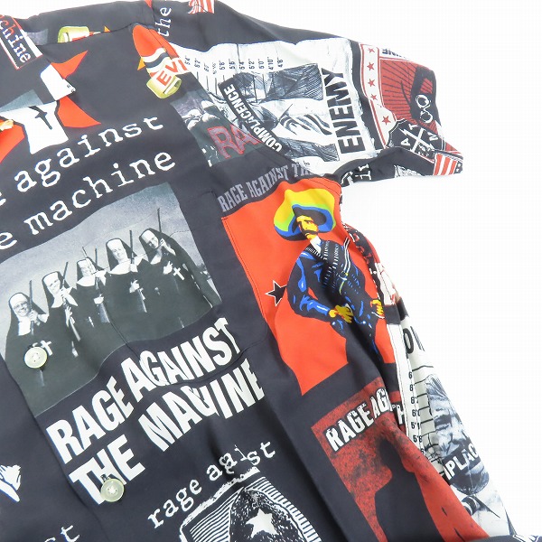 実際に弊社で買取させて頂いた【未使用】WACKO MARIA/ワコマリア レイジ アゲインスト ザ マシーン 20SS アロハシャツ RATM-WM-HI01/Sの画像 5枚目