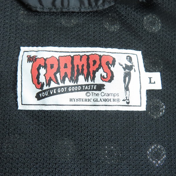 実際に弊社で買取させて頂いたHYSTERIC GLAMOUR/ヒステリックグラマー THE CRAMPS STUDS＆PATCHリメイク スタンドカラージャケット/Lの画像 2枚目