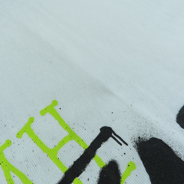 実際に弊社で買取させて頂いた【未使用】STUSSY/ステューシー ワールドツアー スプレー調 プリントTシャツ 半袖カットソー ホワイト Mの画像 6枚目