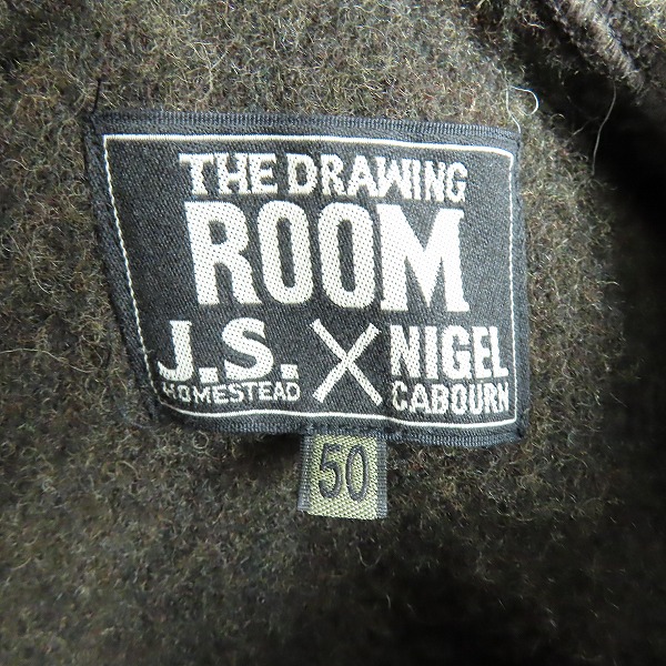 実際に弊社で買取させて頂いたTHE DRAWING ROOM/ザドローイングルーム ジャーナルスタンダードホームステッド×ナイジェルケーボン ロング丈 ジャケット 50の画像 2枚目