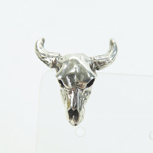 実際に弊社で買取させて頂いたCRAZY PIG/クレイジーピッグ COW SKULL STUD EARRING ピアスの画像 1枚目