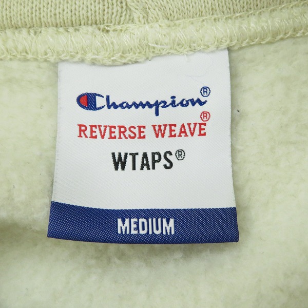 実際に弊社で買取させて頂いたWTAPS×Champion/ダブルタップス×チャンピオン REVERSE WEAVE パーカー/Mの画像 2枚目