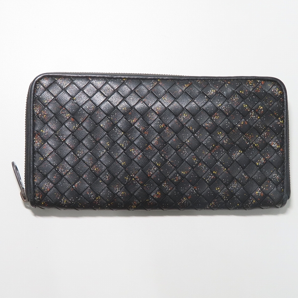実際に弊社で買取させて頂いたBOTTEGA VENETA/ボッテガヴェネタ イントレチャート ラウンドファスナーウォレット/長財布
