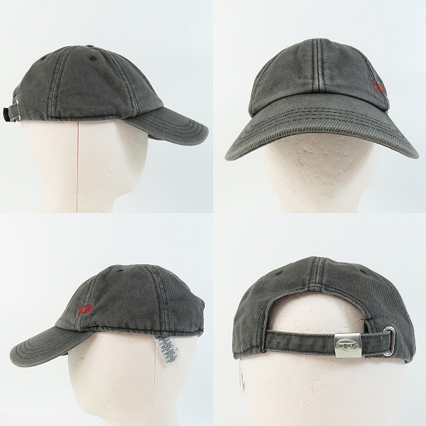 実際に弊社で買取させて頂いたDIESEL/ディーゼル ウォッシュドデニムキャップ ロゴ刺繍 c-lib-4/2の画像 1枚目