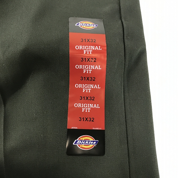 実際に弊社で買取させて頂いた【未使用】Dickies/ディッキーズ 874 Original Fit ワークパンツ オリーブ 31×32 の画像 5枚目