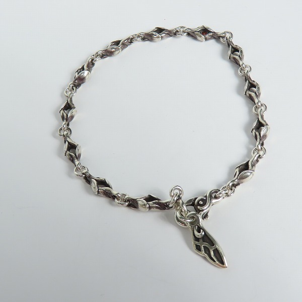 実際に弊社で買取させて頂いたBloody Mary/ブラッディマリー 火の粉 チェーンブレスレット/ガーネットの画像 4枚目