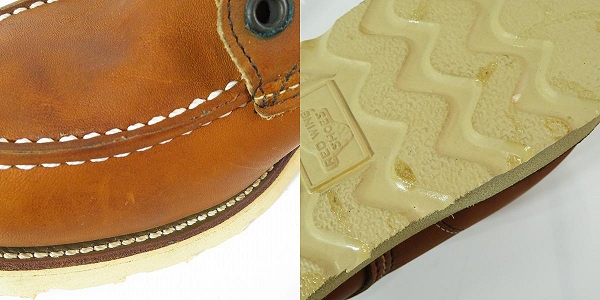 実際に弊社で買取させて頂いたRED WING/レッドウィング クラシックモックトゥ ブーツ 00875-3/7.5Eの画像 7枚目